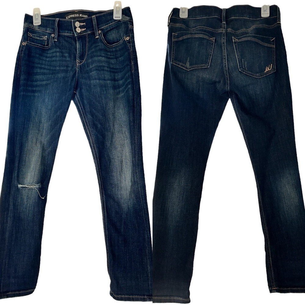 Ladies Express Jeans dark wash  size 2R